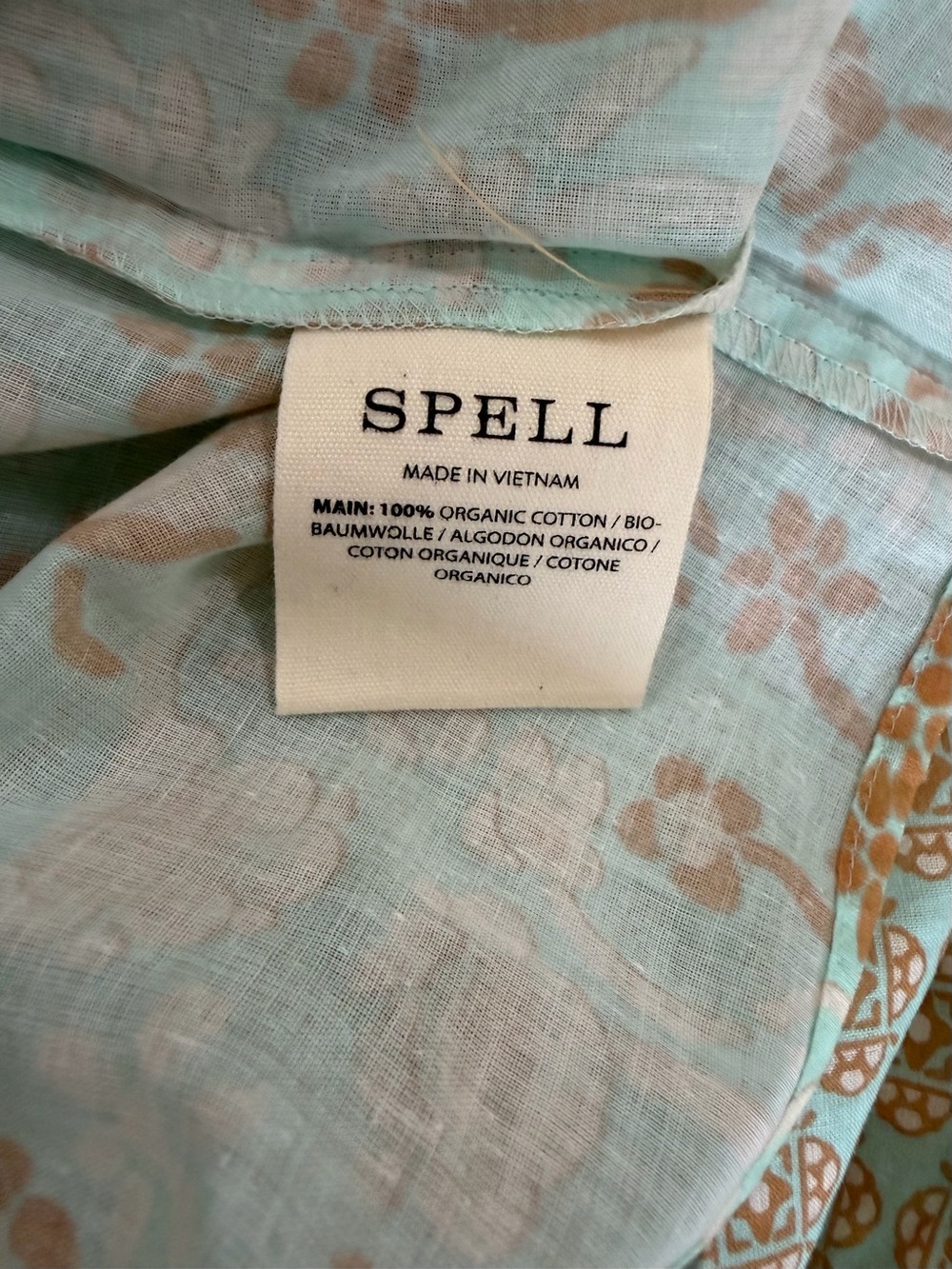 Spell Sweet Nothings Boho Tie-Front Peasant Blouse Top NWT - Picture 13 of 14